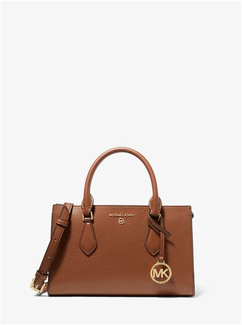 michael kors valerie small pebbled leather satchel|Valerie Small Pebbled Leather Satchel .